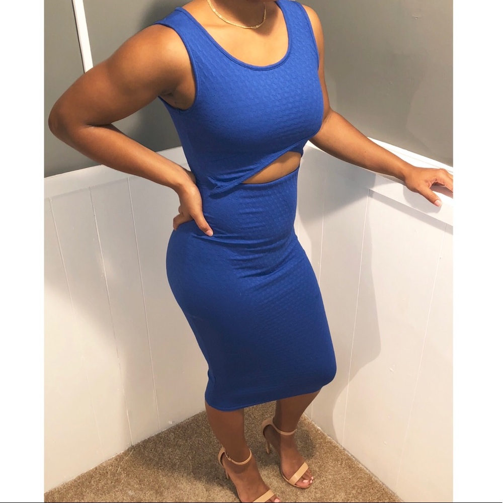 Royal blue dress